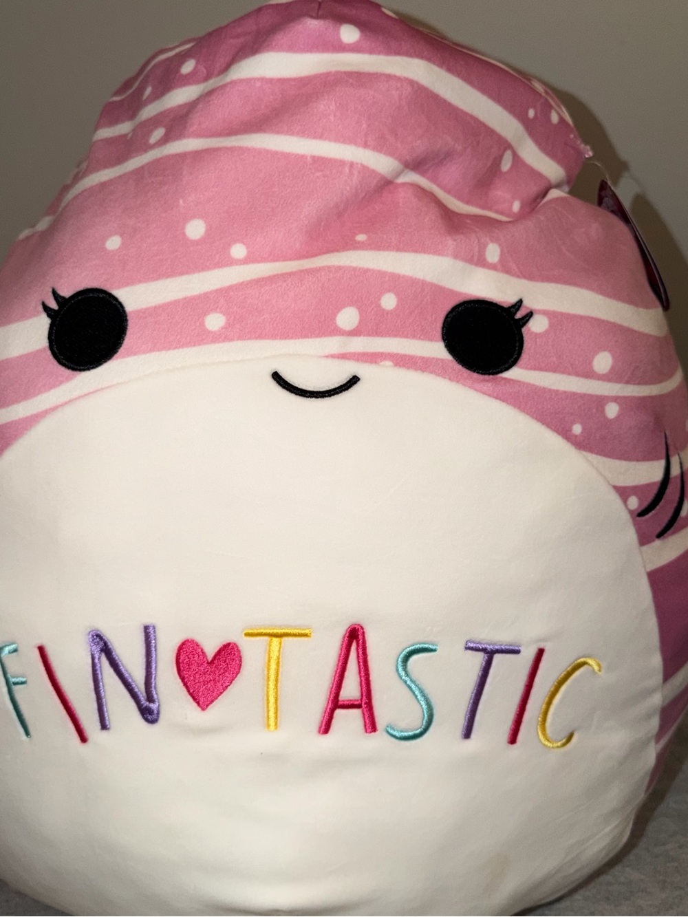 Aidy the Pink & White 'Fin-tastic' Squishmallow